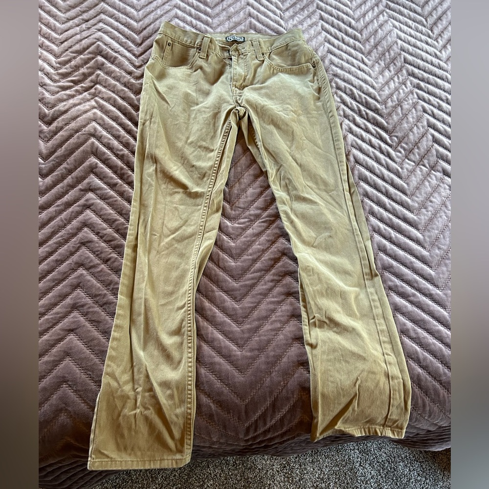 Men’s free world tan pants